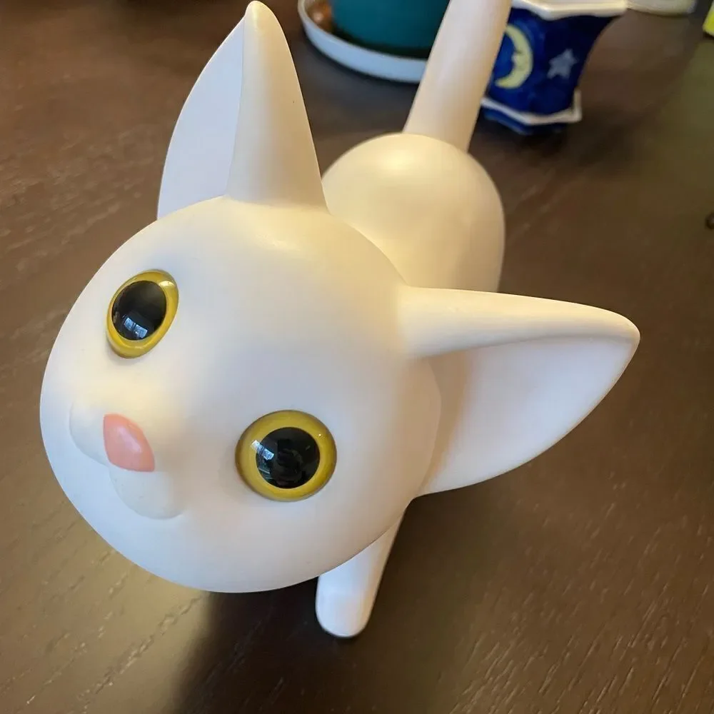Semk KAT White Cat Original Collar Bank Cute Decor SEMK KAT